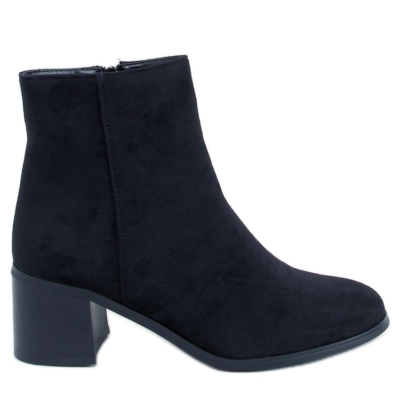 Botines clásicos de tacón Annie Black negro