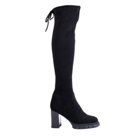Botas tacón Shelovet ante negro