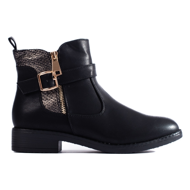 Botas planas Shelovet negras negro