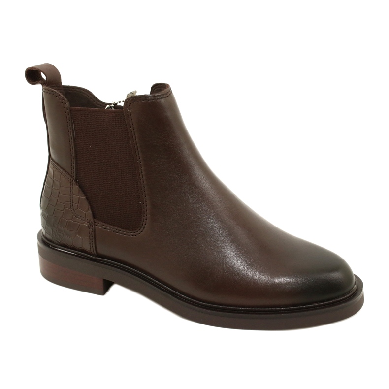 Botas de mujer Caprice aislada 9-25479-41 329 dk brown peine marrón