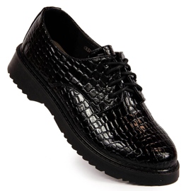 Zapatos oxford de mujer lacados, negro, T.Sokolski J23-324