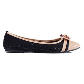 Bailarinas de mujer en negro y beige Shelovet