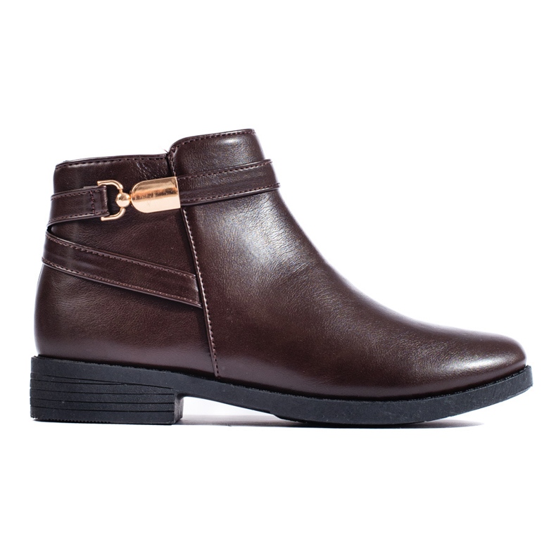 Botines de mujer Shelovet bajos marrones marrón Botines de mujer Shelovet bajos marrones marrón