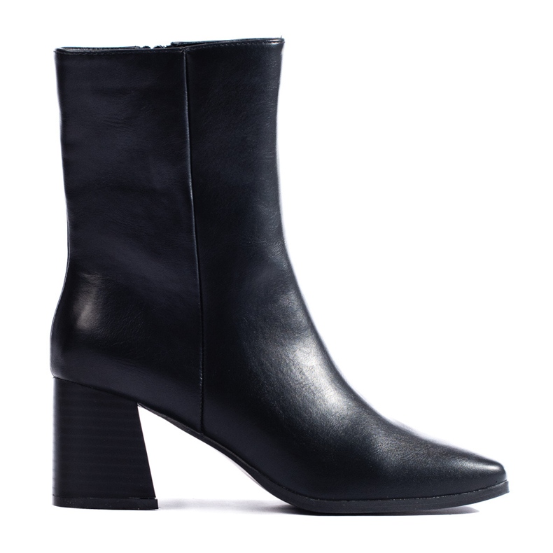 Botines de mujer Shelovet negros con punta cuadrada