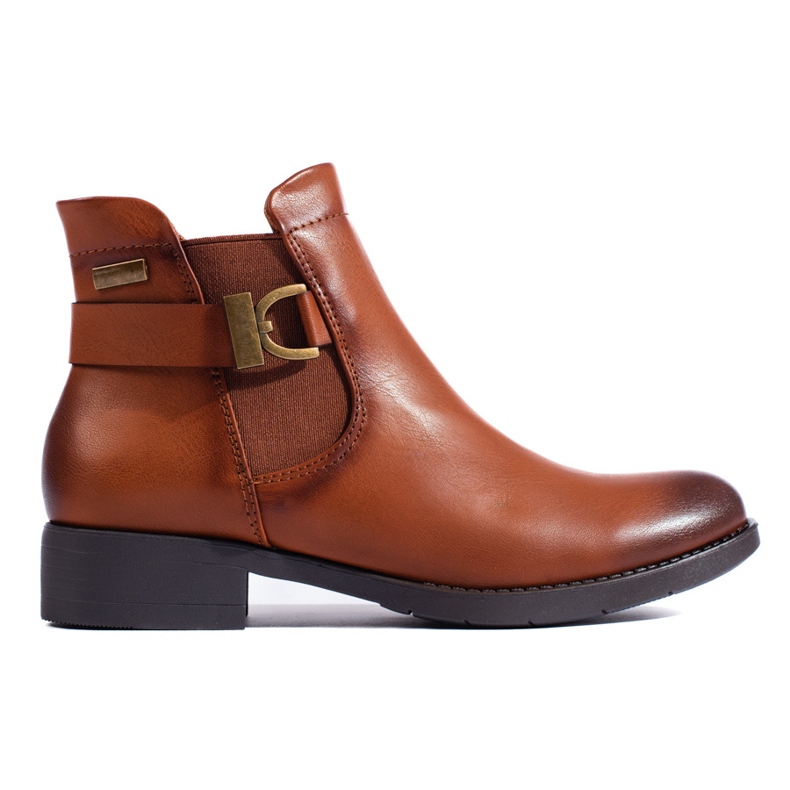 Botas Chelsea de mujer Shelovet camel marrón
