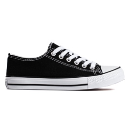 Zapatillas clásicas negras de mujer de Shelovet. negro