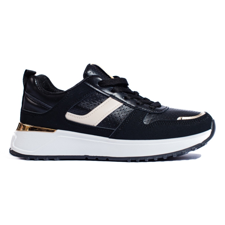 Zapatillas Shelovet negras con plataforma negro