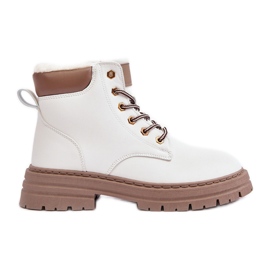 Cazadores forrados de piel para mujer, Fenan blanco