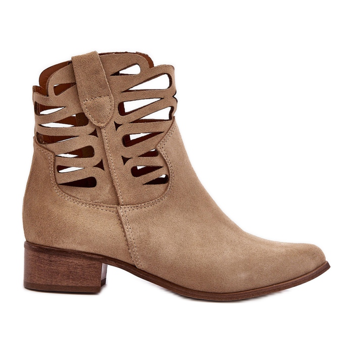 Lewski Shoes Botas Mujer Piel Caladas Beige Lewski 3329