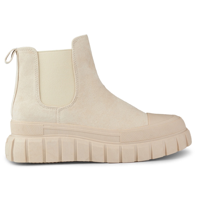 Botas Chelsea deportivas de mujer beige claro