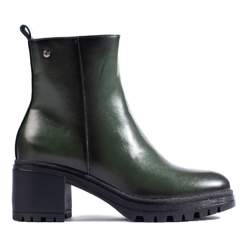Botines mujer tacón verde oscuro Vinceza Botines mujer tacón verde oscuro Vinceza
