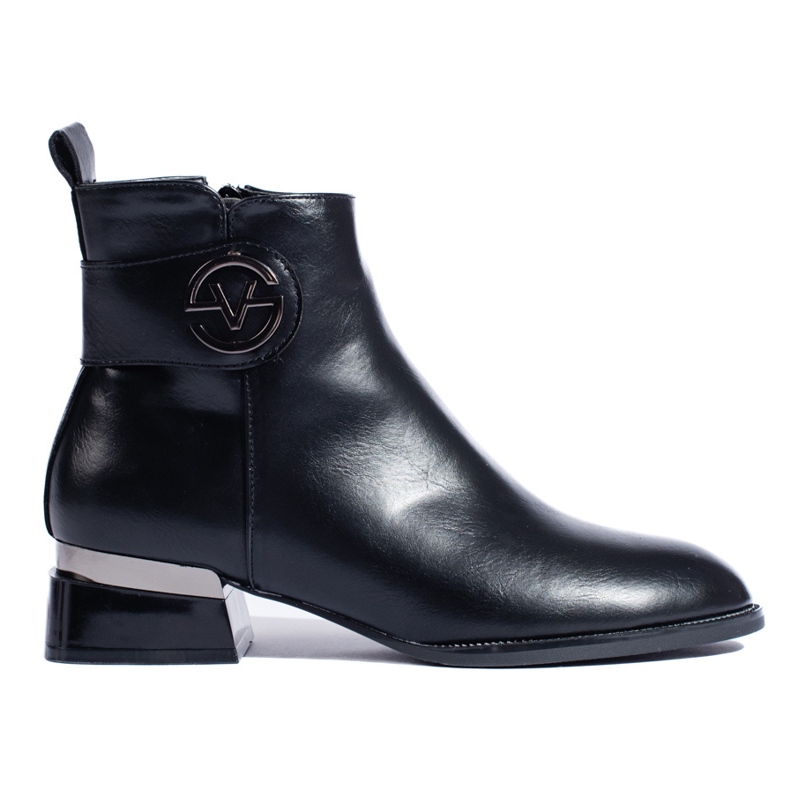 Botas planas elegantes negras de Vinceza negro