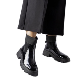 Botas de trabajo sin cordones Breolungi negras negro
