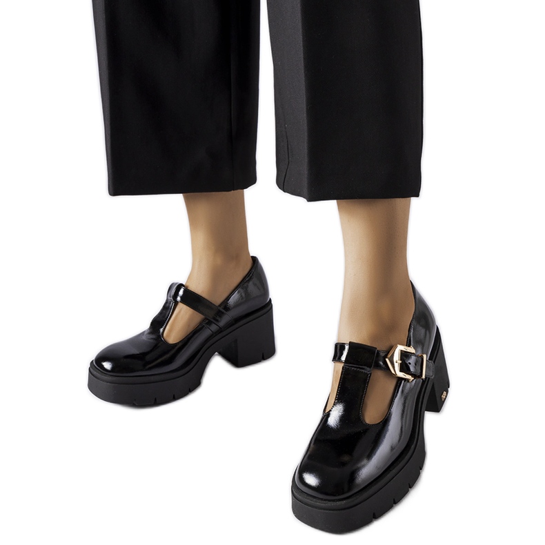 Zapatos negros Karino 4821/090-P NEGRO/NAPLAK