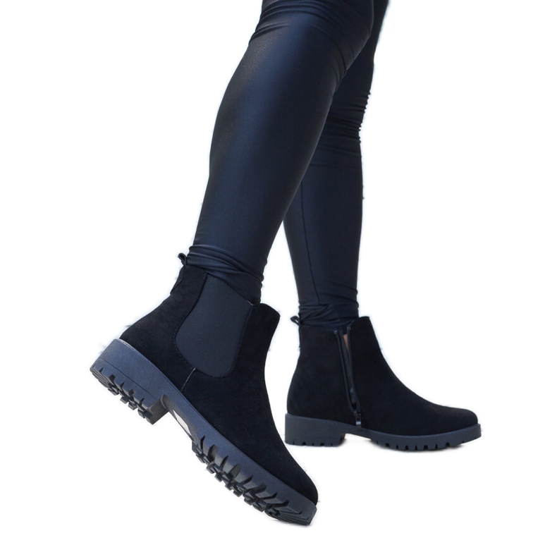 Botas Sabre de ante ecológico con aislamiento negro