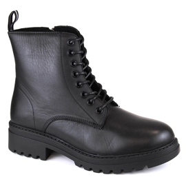 Botas de mujer de piel, aislantes, negras, T.Sokolski Z23-317 negro