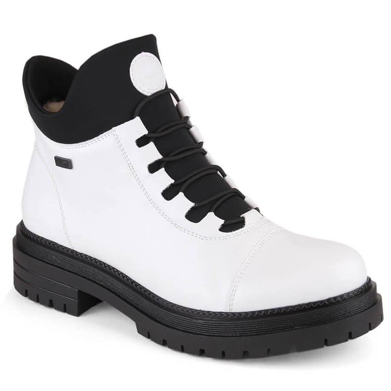 Botines de mujer impermeables, cómodos y aislantes, blanco, Rieker Tex Y3163-80