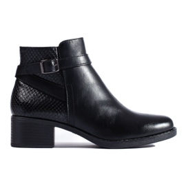 W. Potocki Botines de mujer Potocki negros con tacón