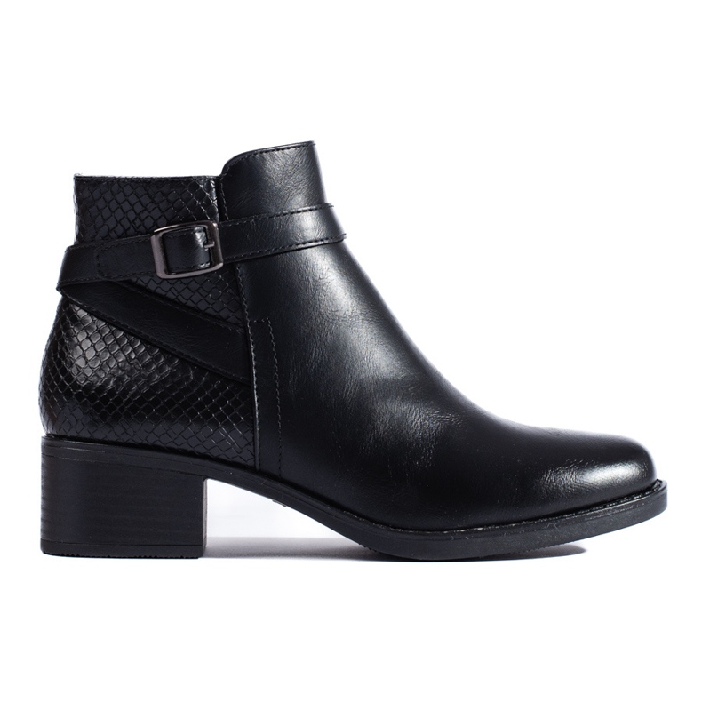 W. Potocki Botines de mujer Potocki negros con tacón