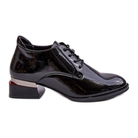 Vinceza Zapatos Mujer Charol Negro Banosa