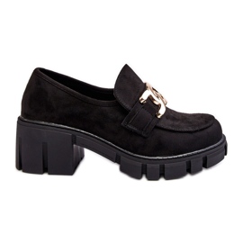 Vinceza Zapatos Mujer Ante Con Adorno, Rullenes Negros