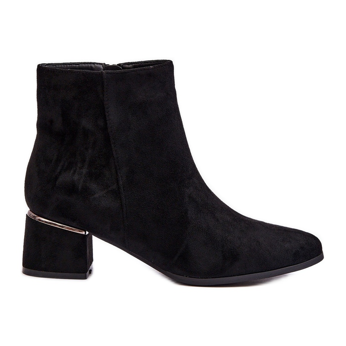 PE1 Botas Tacón Alto Mujer Ante Negro Mebassa