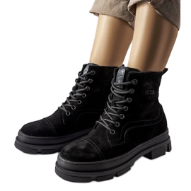 Obreros de cuero negro Big Star KK274524 Obreros de cuero negro Big Star KK274524