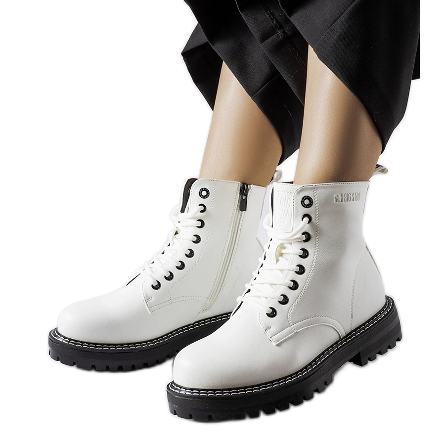 Botas blancas suela negra Big Star KK274539 blanco