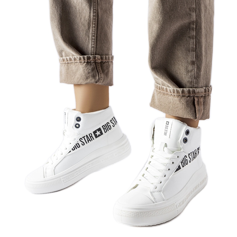 Zapatillas blancas con aislamiento Big Star MM274009 blanco