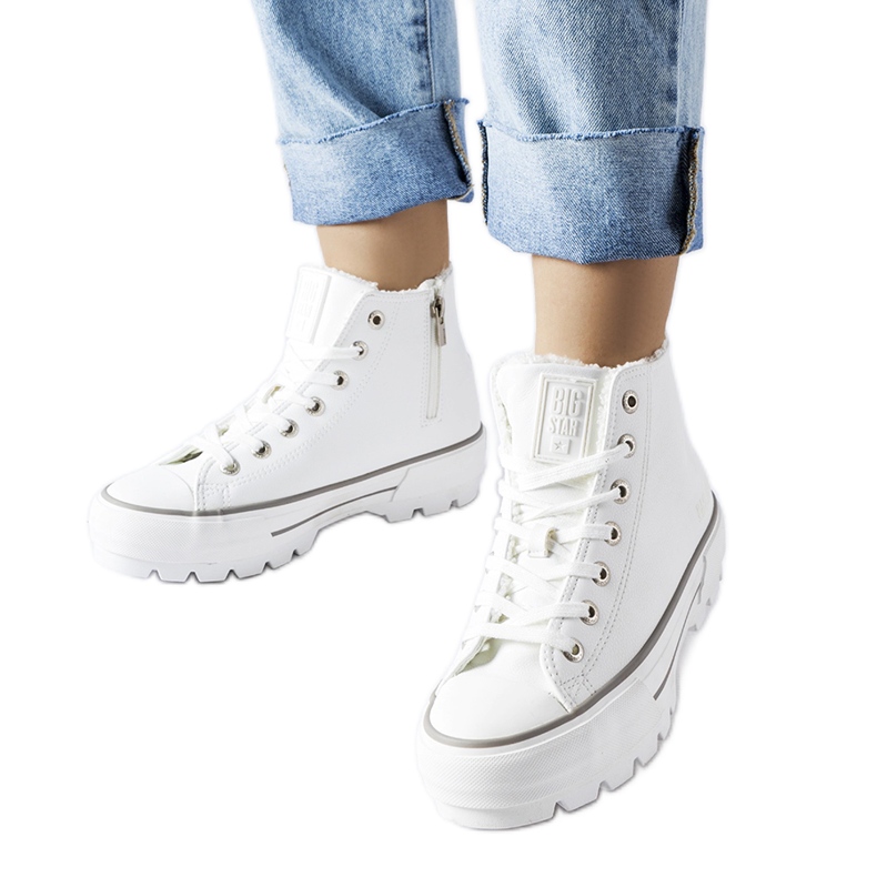 Zapatillas altas blancas Big Star MM274037 Blanco