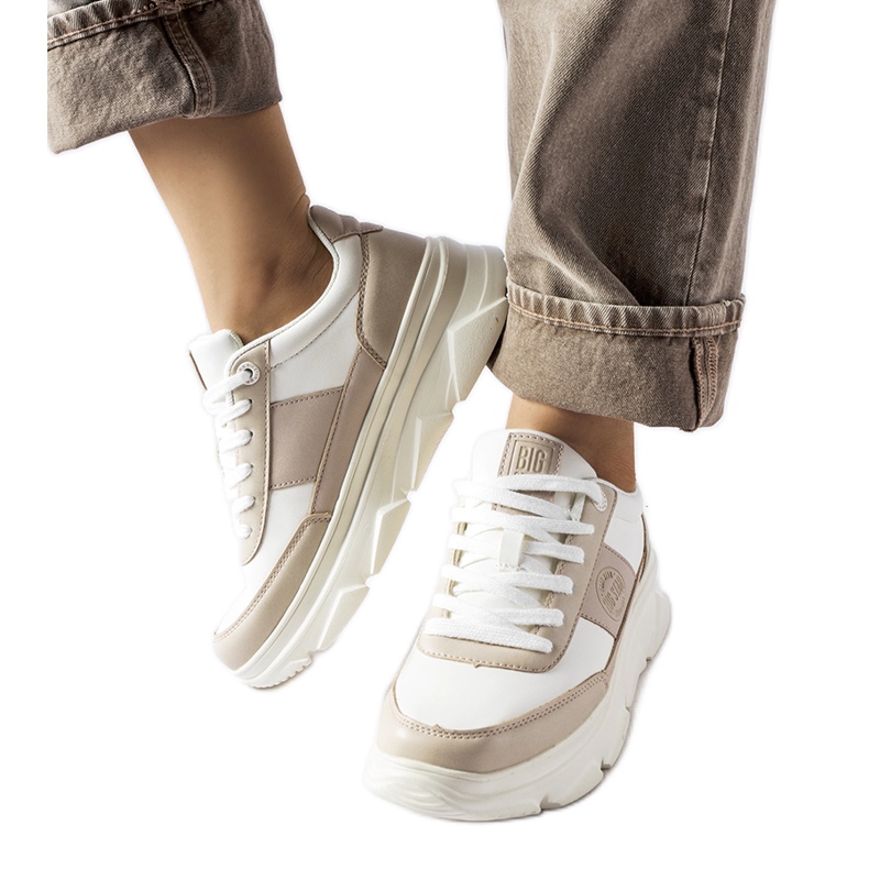 Zapatillas Big Star MM274500 blancas beige