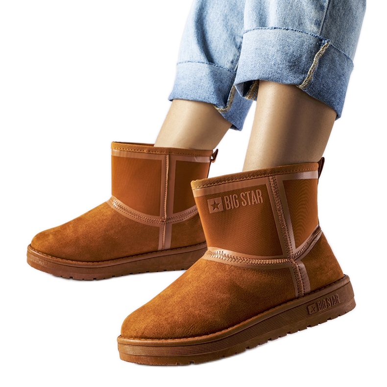 Botas de nieve Mukluki marrones Big Star KK274612 marrón Botas de nieve Mukluki marrones Big Star KK274612 marrón