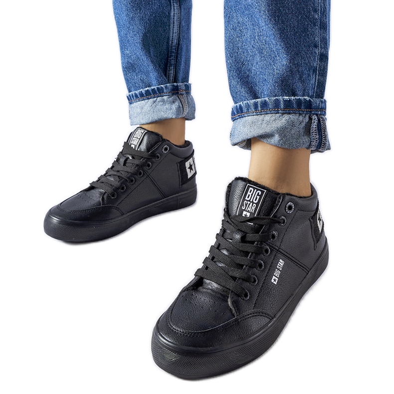 Zapatillas negras con aislamiento Big Star EE274351 negro
