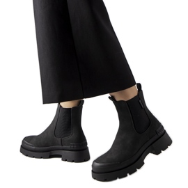 Botines sin cordones negros Big Star MM274319