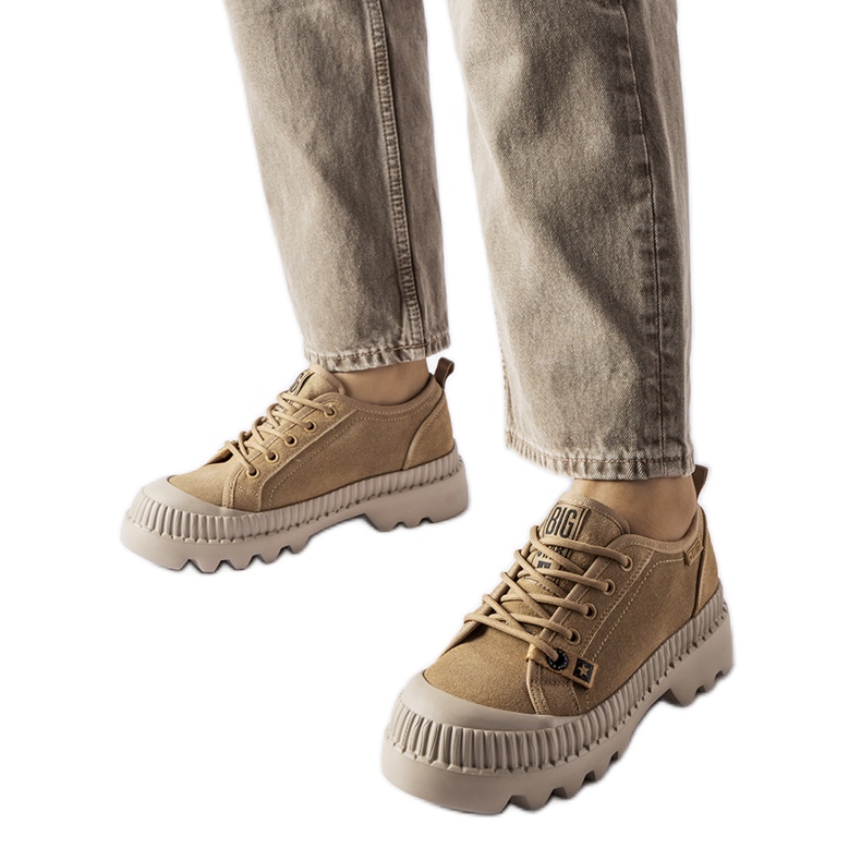 Deportivas piel beige Big Star KK274511