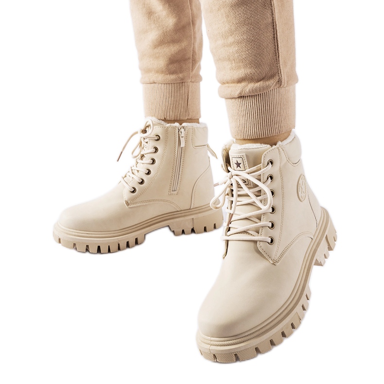 Botas Araujo de mujer con aislamiento beige Botas Araujo de mujer con aislamiento beige