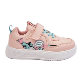 News Zapatillas Deportivas Infantiles Velcro Rosa Lucila