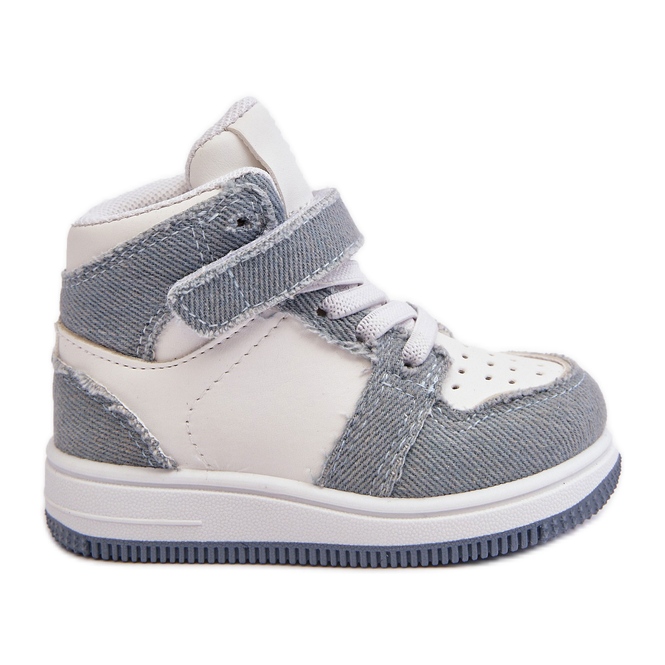 Deportivas Infantiles Jeans Azul y Blanco Milara