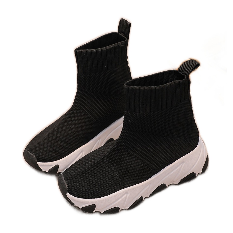Calcetines Deportivos Infantiles Zapatos Blanco y Negro Zaelin