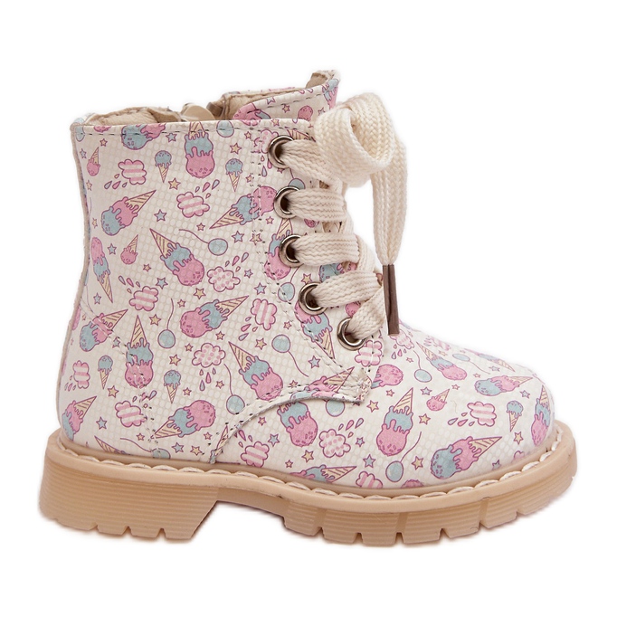 Botines infantiles aislantes con cremallera, Beige Dolida