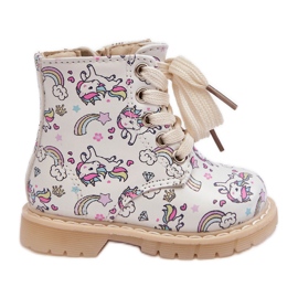 Botines infantiles aislantes con cremallera, Beige Dolida