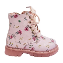 Botines infantiles aislantes con cremallera, rosa Dolida
