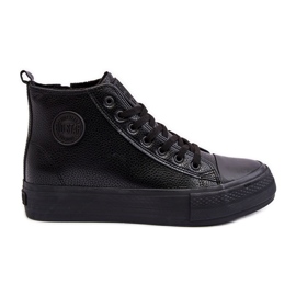 Zapatillas altas de hombre con aislamiento y cremallera Black Big Star negro