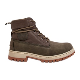 Botas Trapper Hombre Memory Foam Caqui Big Star KK174205 verde