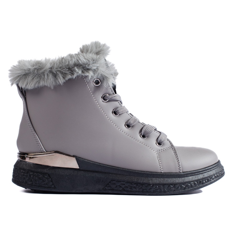 Botines con cordones Shelovet aislantes grises