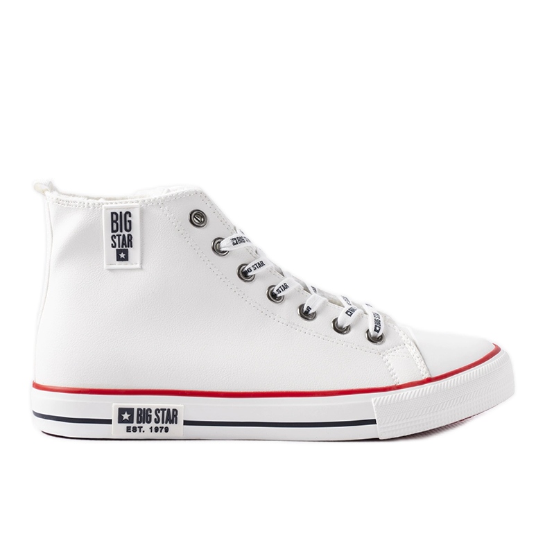 Zapatillas altas blancas de hombre Big star KK174345 blanco