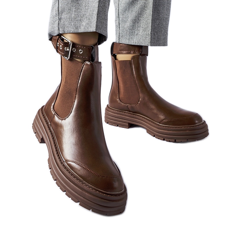Botas marrones con cierre decorativo de Jonesboro marrón Botas marrones con cierre decorativo de Jonesboro marrón