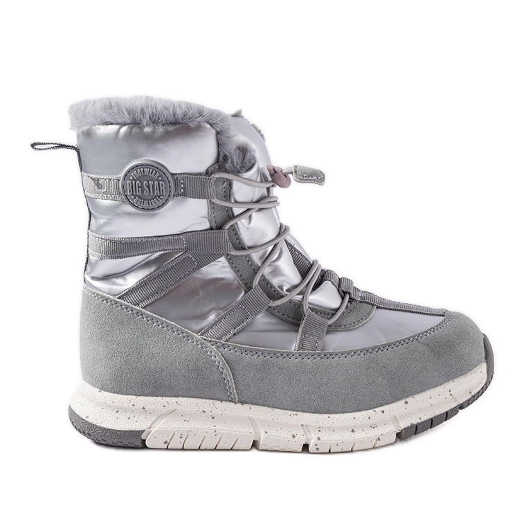 Botas de nieve infantiles grises Big Star KK374171 plata