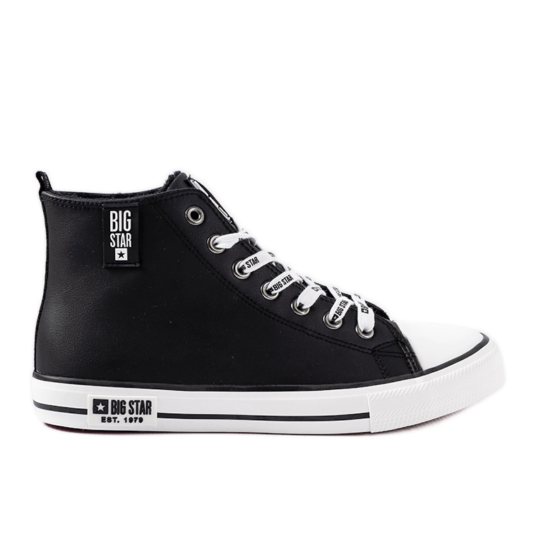 Zapatillas altas negras de hombre Big star KK174346 negro
