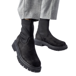 Botas calcetín negras Big Star MM274540 negro